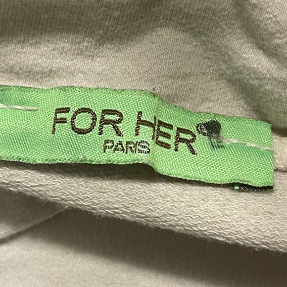 Cream Collared Pullover with Drawstring - Picture 4 of 4